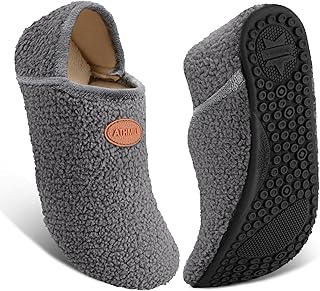 ATHMILE House Slippers for Women Men Indoor Barefoot House Shoes Soft Socks
