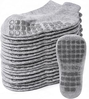 Non-slip Toddler Cotton Crew Ankle Grip Socks for Baby Walking