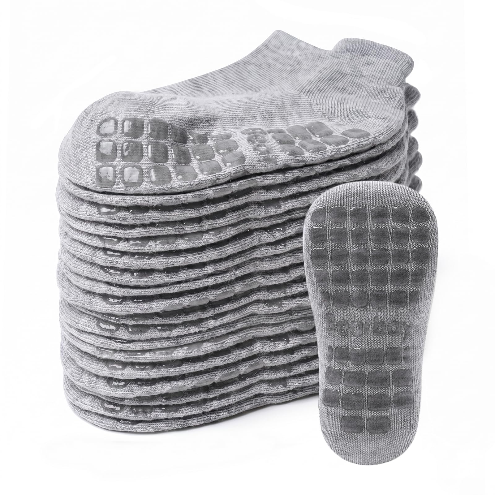 Non-slip Toddler Cotton Crew Ankle Grip Socks for Baby Walking