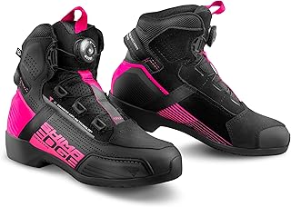 SHIMA Edge オートバイ ライディングシューズ メンズ レディース 通気性 防水 レザーブーツ サマースエード ATOP ストリート スポーツ ステルス