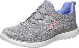Skechers Women's, Summits - Quick Getaway Sneaker Grey Blue 11 M