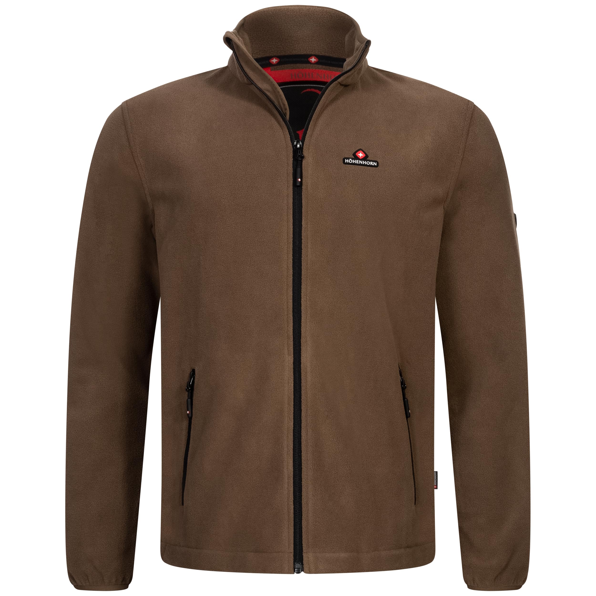 Höhenhorn Badus Men's Fleece Jacket, Microfleece, Full Zip, Troyer, Outdoors, Hi