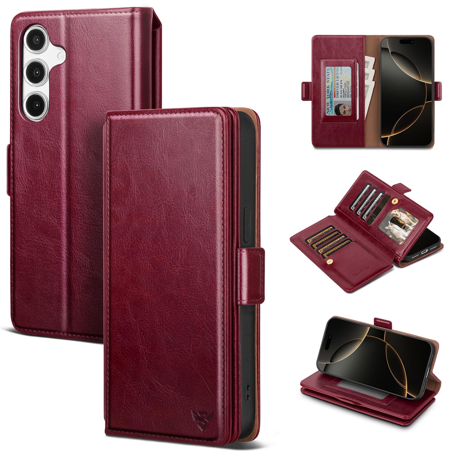 Compatible with Samsung Galaxy A25 5G Case Wallet with Card Holder Women Men,RFI