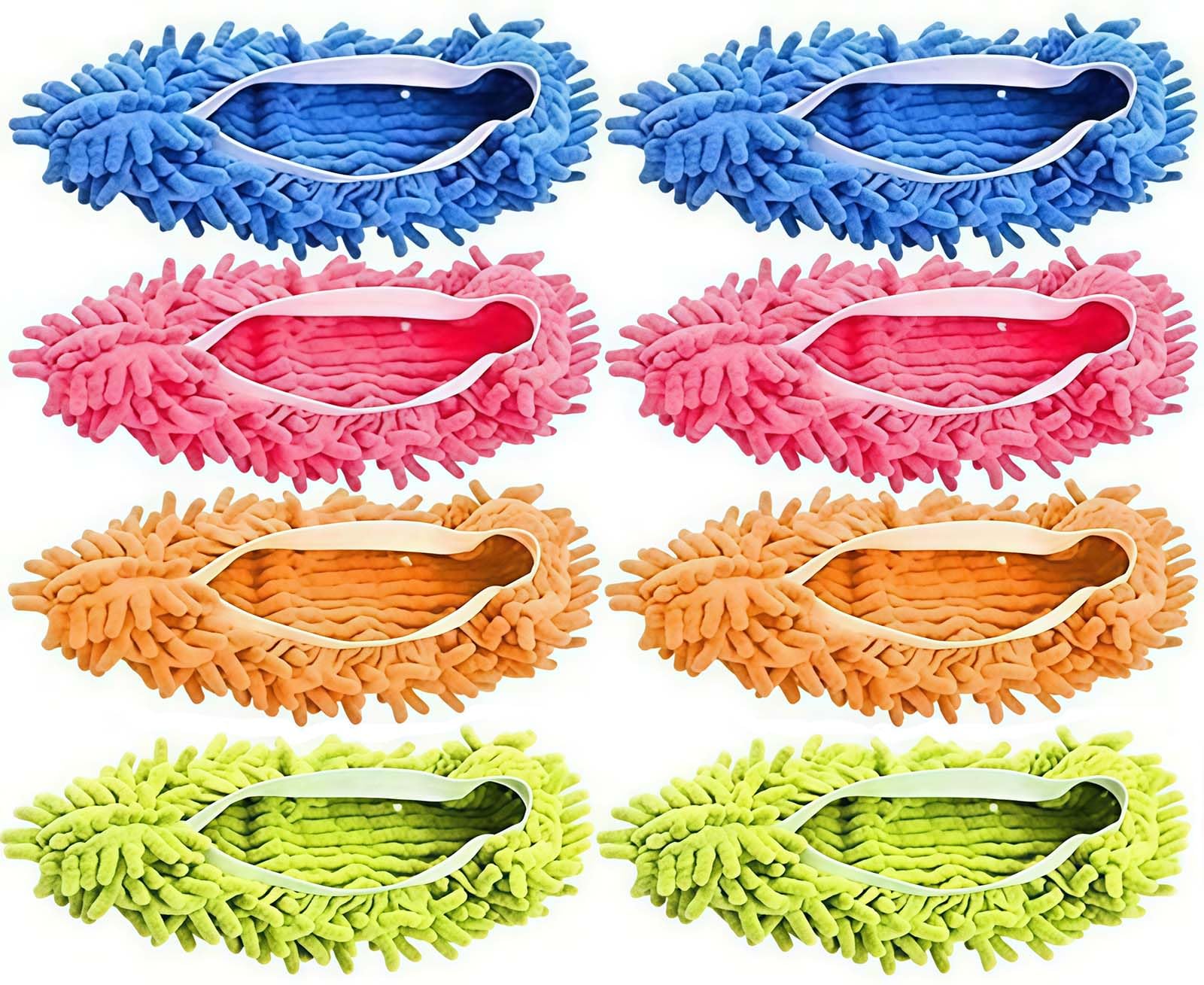Mop Socks, Mop Slippers Shoes, Microfiber Slippers, Washable Microfiber Mop, Reu