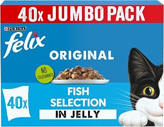 FELIX Original Fish Selection in Jelly Wet Cat Food 40x85g