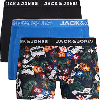 JACK & JONES Male Boxer Shorts, Pack of 3, Plain