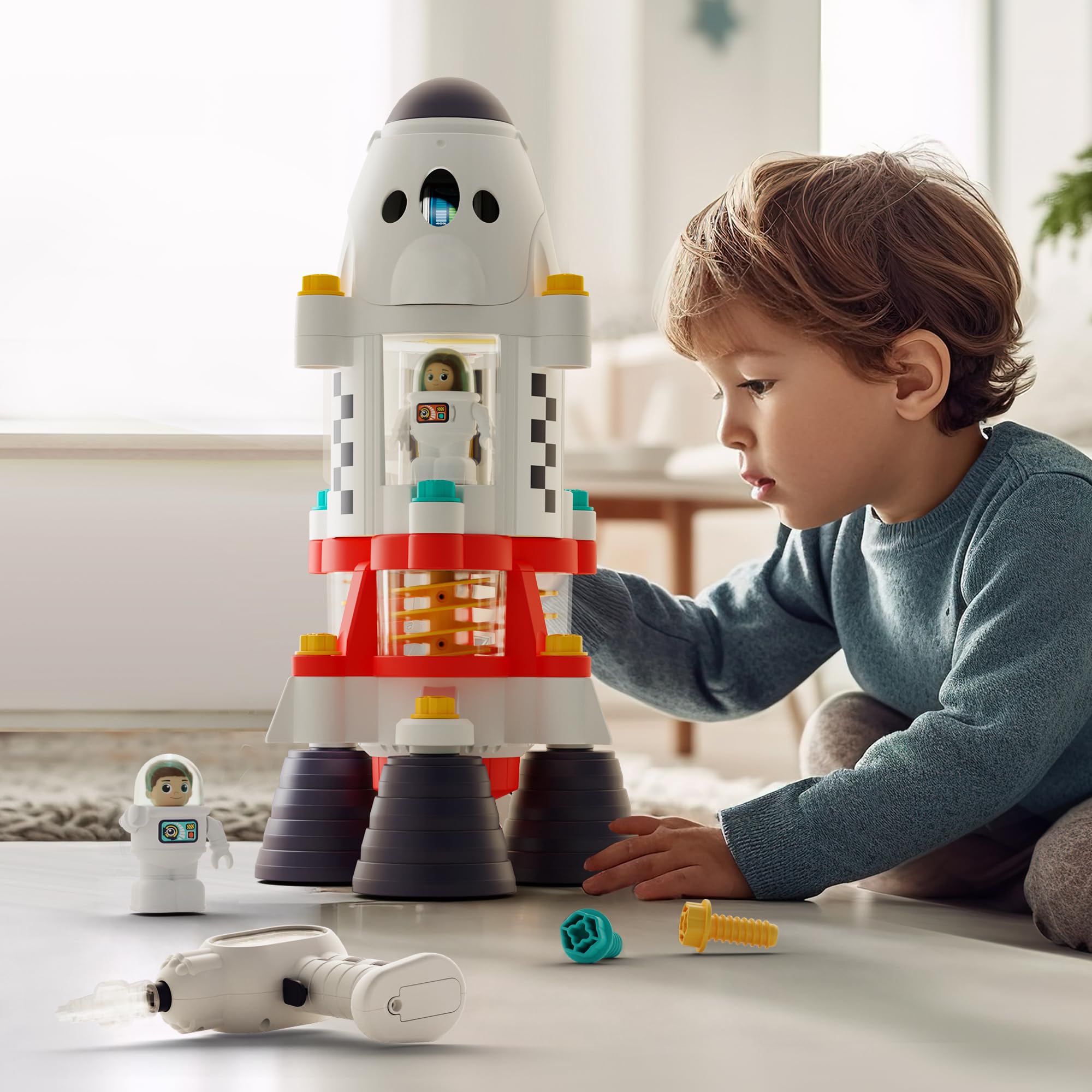 iPlay, iLearn Rocket Space Toy 3 4 5 Year Old Boys Kids Girls, Toddler STEM | Sp