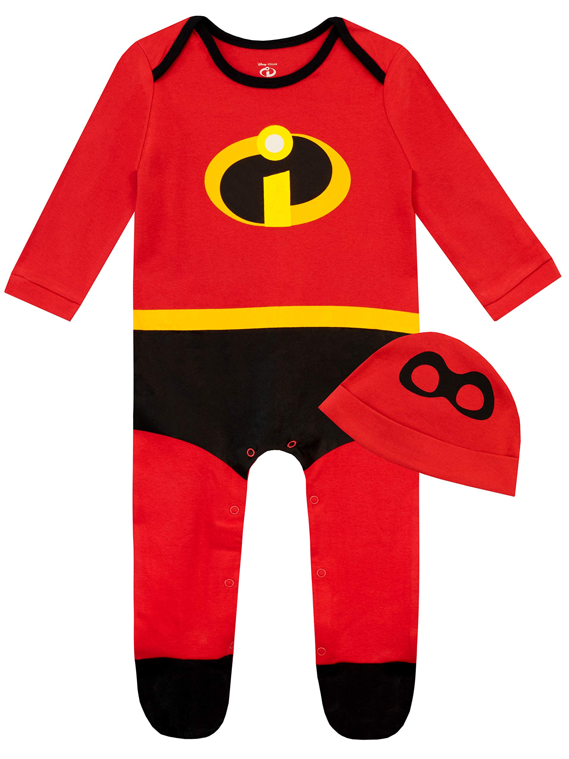 Disney Baby Sleepsuits with Hat | The Incredibles Baby Grow | Newborn Sleepsuit 