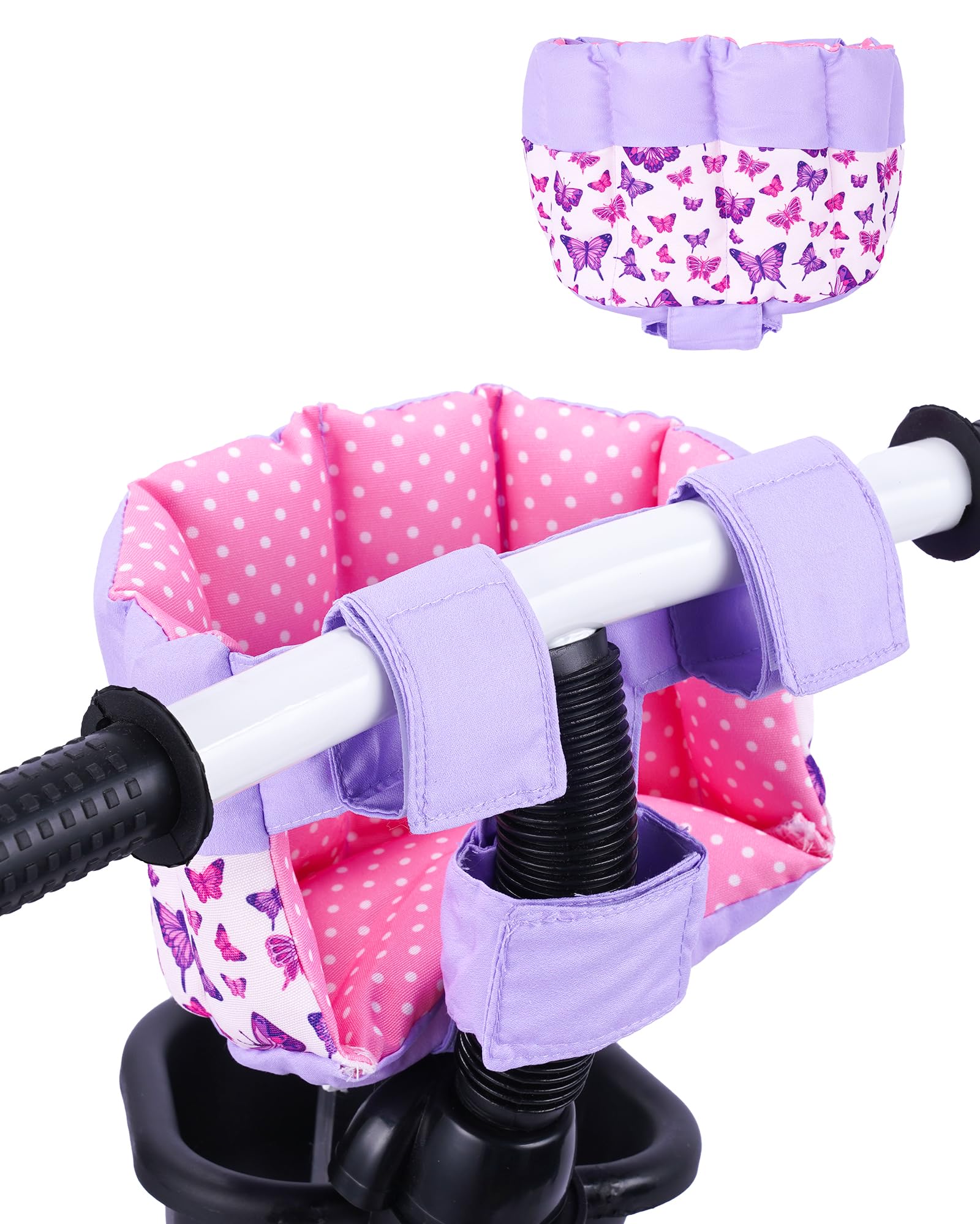 BABESIDE Doll Bike Seat for 12 Inch Dolls, Bicycle and Scooter Doll Carrier | Bu