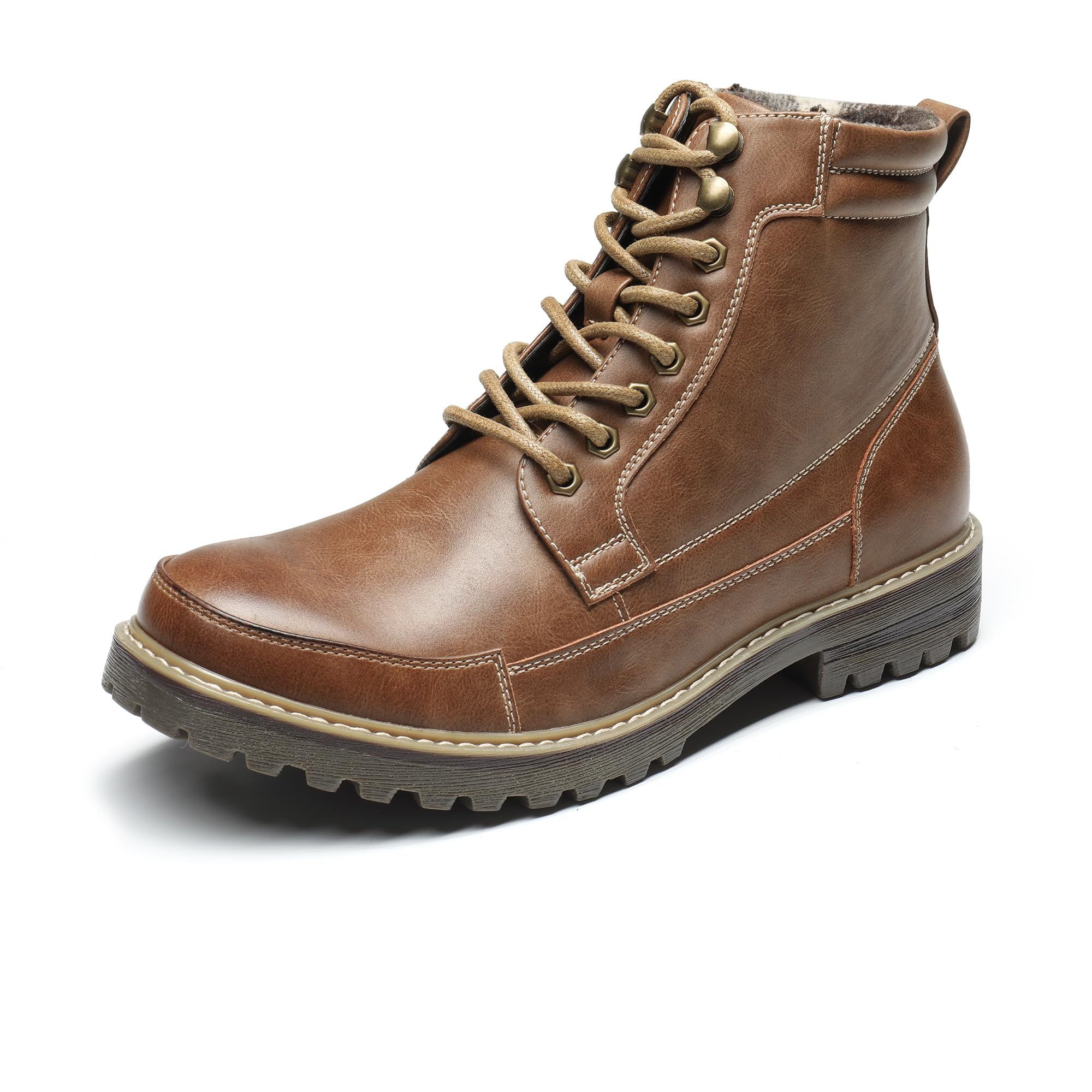 Bruno Marc Men's Fashion Chukka Boots Casual Lace Up Motorcycle Boots, Engle 01 