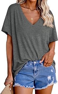 Tankaneo Women's Oversized Short Sleeve Loose Fit T-Shirt