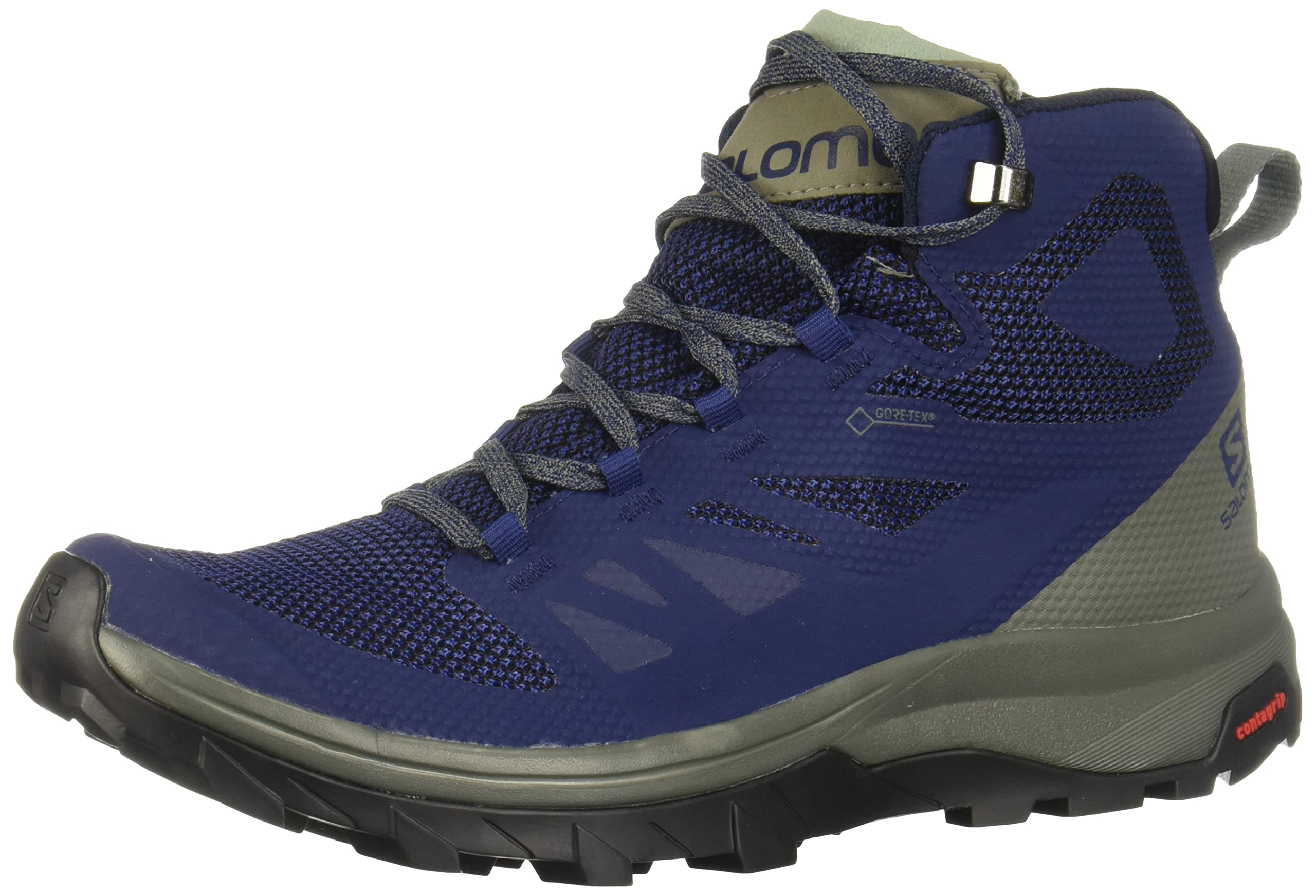SALOMON Shoes Outline Mid GTX Medieval B/Castor, Scarpe da Montagna Uomo