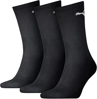 Puma - Unisex Sports Socks with Terry Cotton Sole, 9 Pairs, Unisex, Black, 39-42, Black/White, 39-42