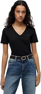 Tommy Hilfiger New Slim Cody Women's Short Sleeve V-Neck T-Shirt