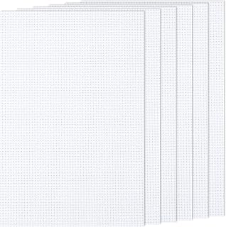 6 PCS Cross Stitch Aida Fabric 14 Count, 18 by 12 Inch, Classic Reserve Cross Stitch Aida Cloth for Home DIY Embroidery Decoration, White