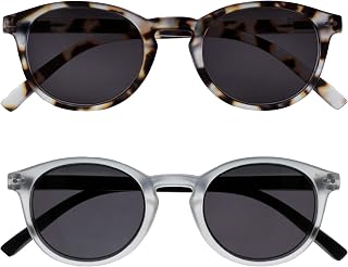OPULIZE Zen Reading Glasses Cool Round Frame Spring Hinges Scratch Resistant Mens Womens