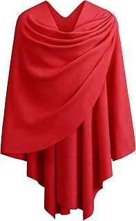 PULI women's poncho scarf, cashmere feel knitted cape cardigan for women, gift for mother.