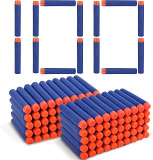 VCOSTORE Foam Bullets,Nerf Bullets 100 200 400 Refill Bullets for Nerf N-Strike Elite Darts Refill,EVA Non-Toxic Material Firm and Safe