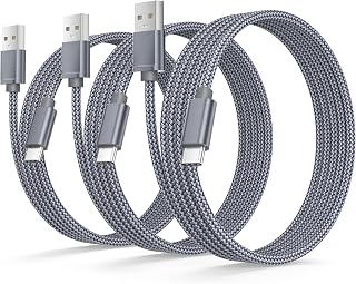 BASESAILOR USB C Cable, USB Type C Cable [3 Pieces, 1/2/3 M] Quick Charge Charger Cable 3A Wire Charger Type C Charge for iPhone 17 16 15, iPad 10 Pro Air 5 Mini 6, Samsung Galaxy S24 S25, A55