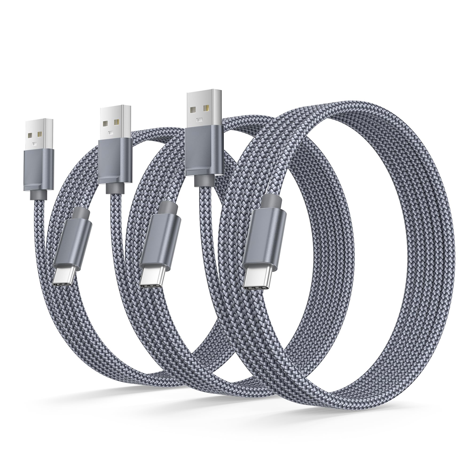 BASESAILOR USB C Cable, USB Type C Cable [3 Pieces, 1/2/3 M] Quick Charge Charge
