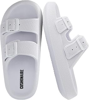 CUSHIONAIRE Women's Fame Cloud Recovery Slide with +Comfort
