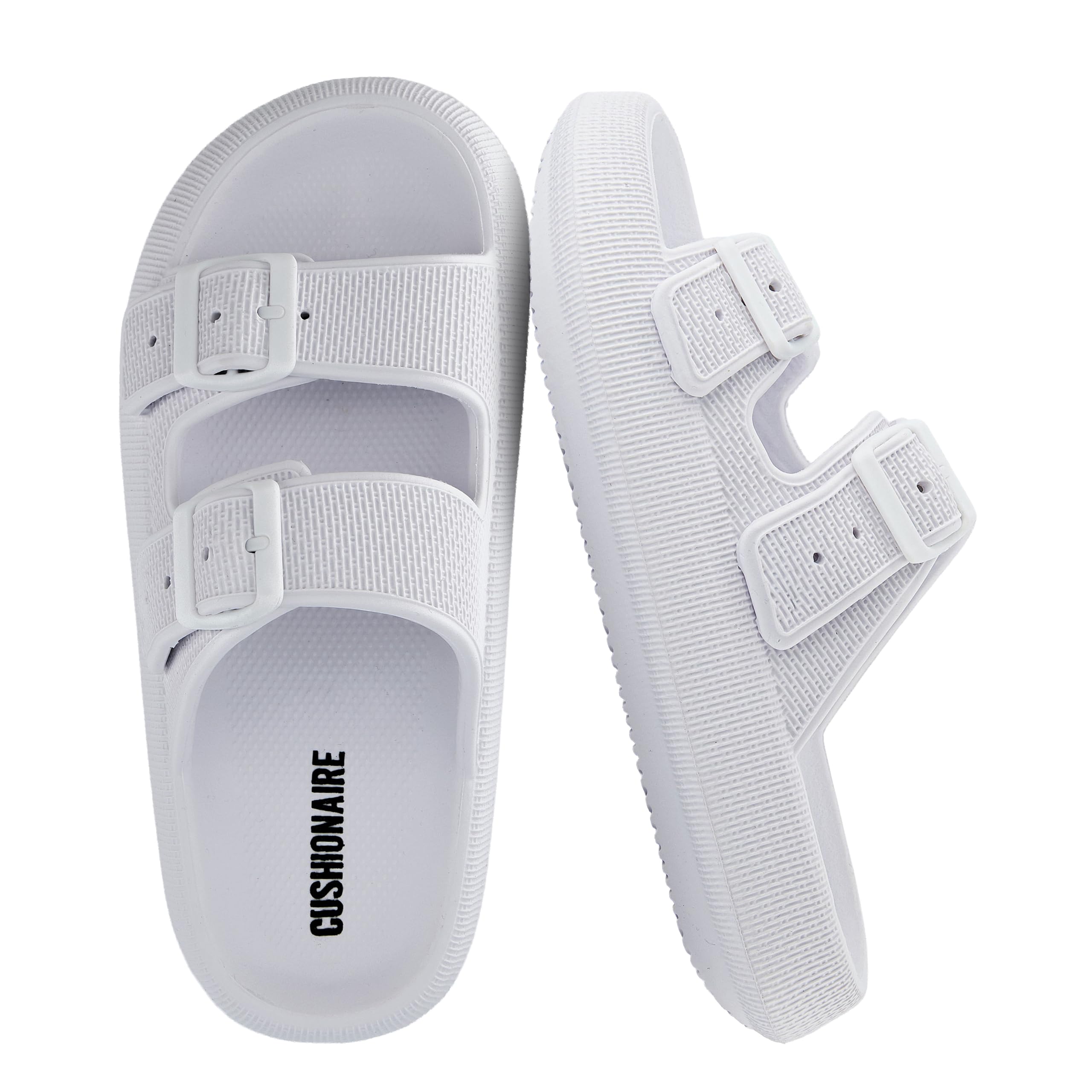 CUSHIONAIRE Women's Fame Cloud Recovery Slide with +Comfort