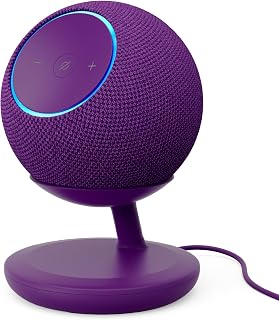 Echo Dot Max Bundle: Includes Amazon Echo Dot Max (newest model) | Amethyst and Stand with USB-C charging ports | Amethyst