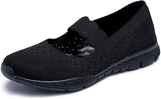 Skechers Women's Seager Power Hitter Engineered Knit Mary Jane Flats