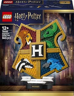 LEGO Harry Potter Hogwarts House Crest 76462 | Toys for 12+ Year Old Girls & Boys, 3D Wall Art with Animals, Kids' Room Decor, Birthday Gift for Teenagers, 545 Pieces