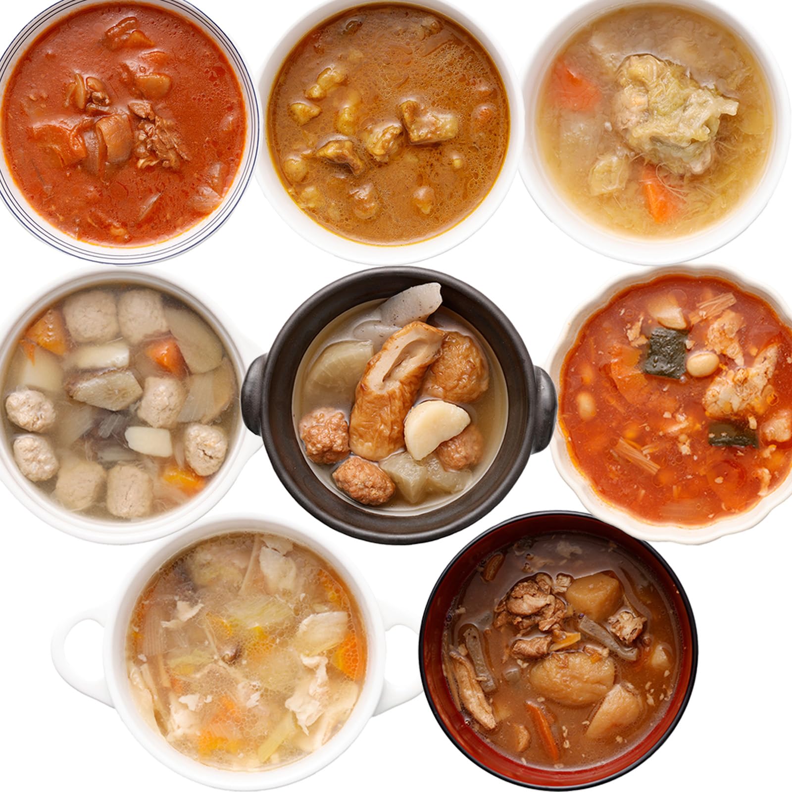 Uchinoya [Soup Side Dishes] 8-type set, 1 each, total 8 pieces, room temperature