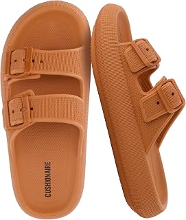 CUSHIONAIRE Women's Fame Cloud Recovery Slide with +Comfort