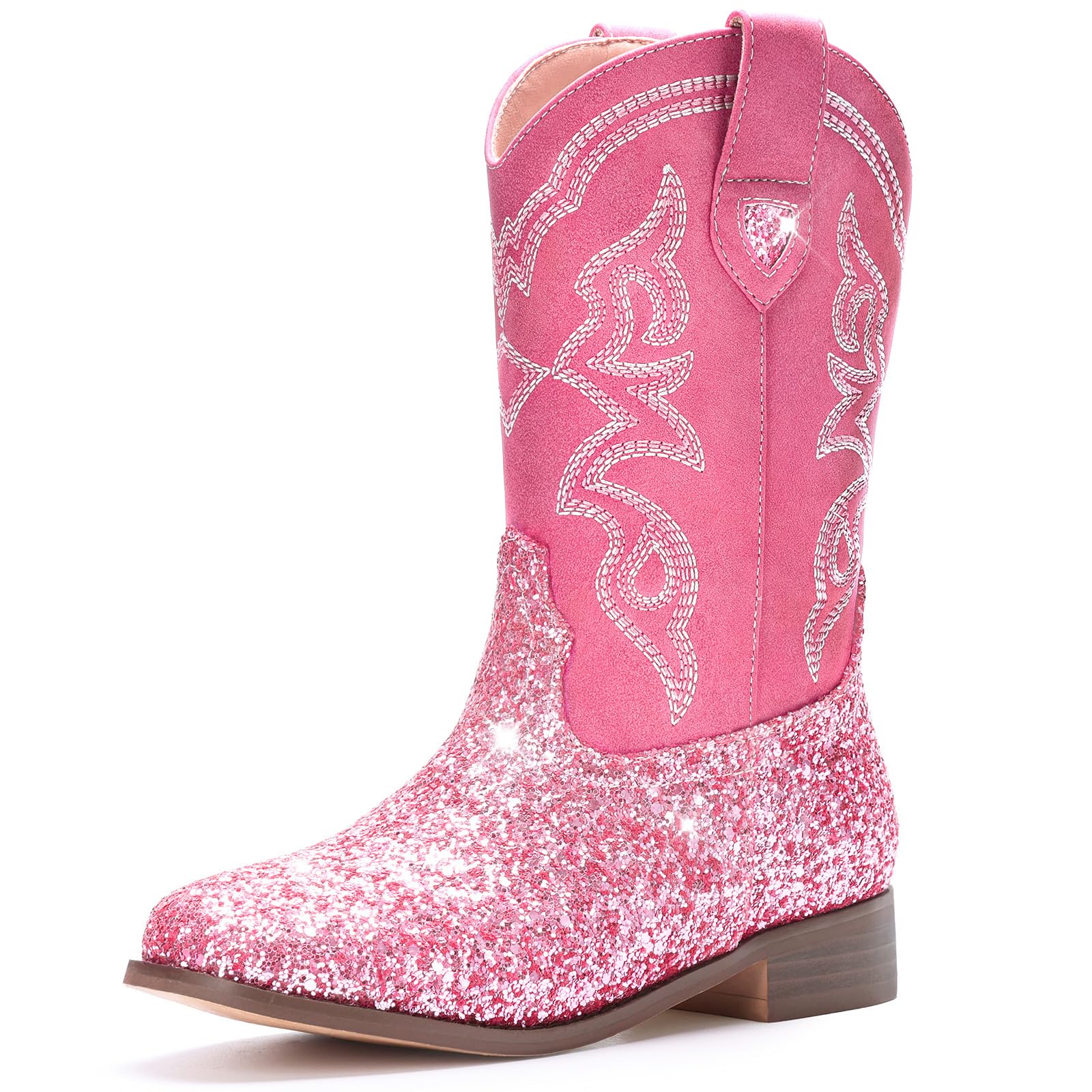 Choiran Cowboy Boots for Girls and Boys - Western Cowgirl Boots Unisex Mid Calf 