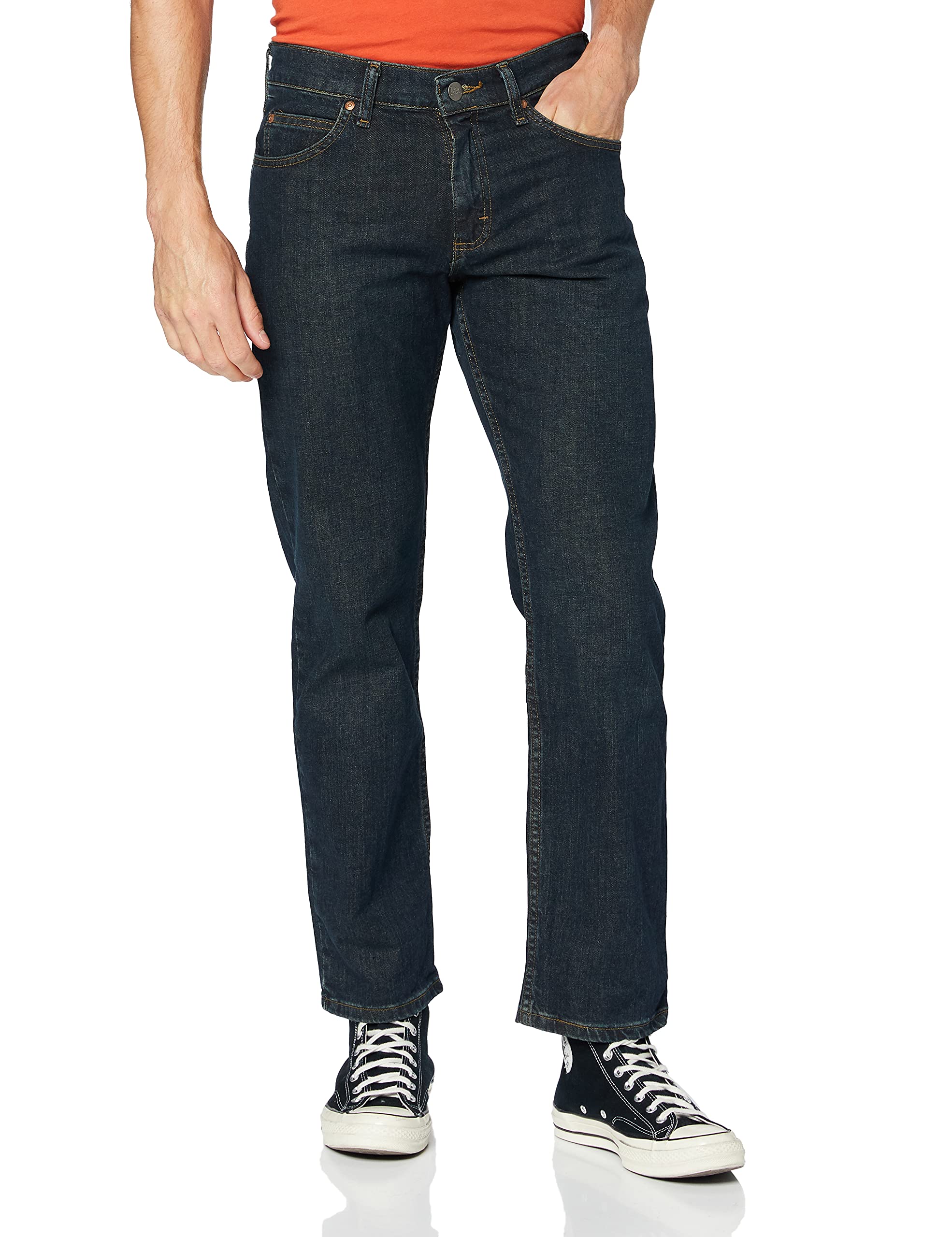 LEE - Mens Jeans - Regular Straight Fit - Legendary - Double Black