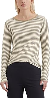 Marc OߴPolo Women's Organic Cotton Long Sleeve Top with Boat Neck