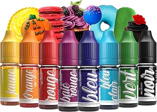 Belissia Food Colouring Set 8 x 10 ml Liquid for Kitchen and Baking | Intense colour, vegan, tasteless, for sugar paste, cakes, macaroons, desserts, drinks and crafts