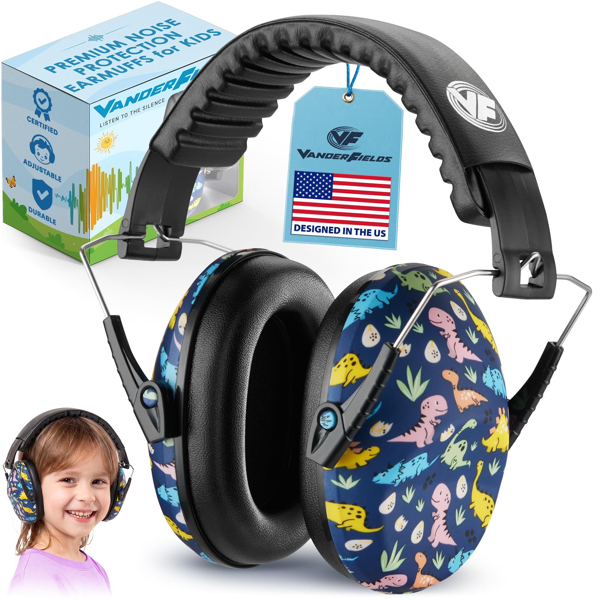 Kids Noise Canceling Headphones - 31 dB (2K Hz) - Ear Protection Earmuffs | Vand