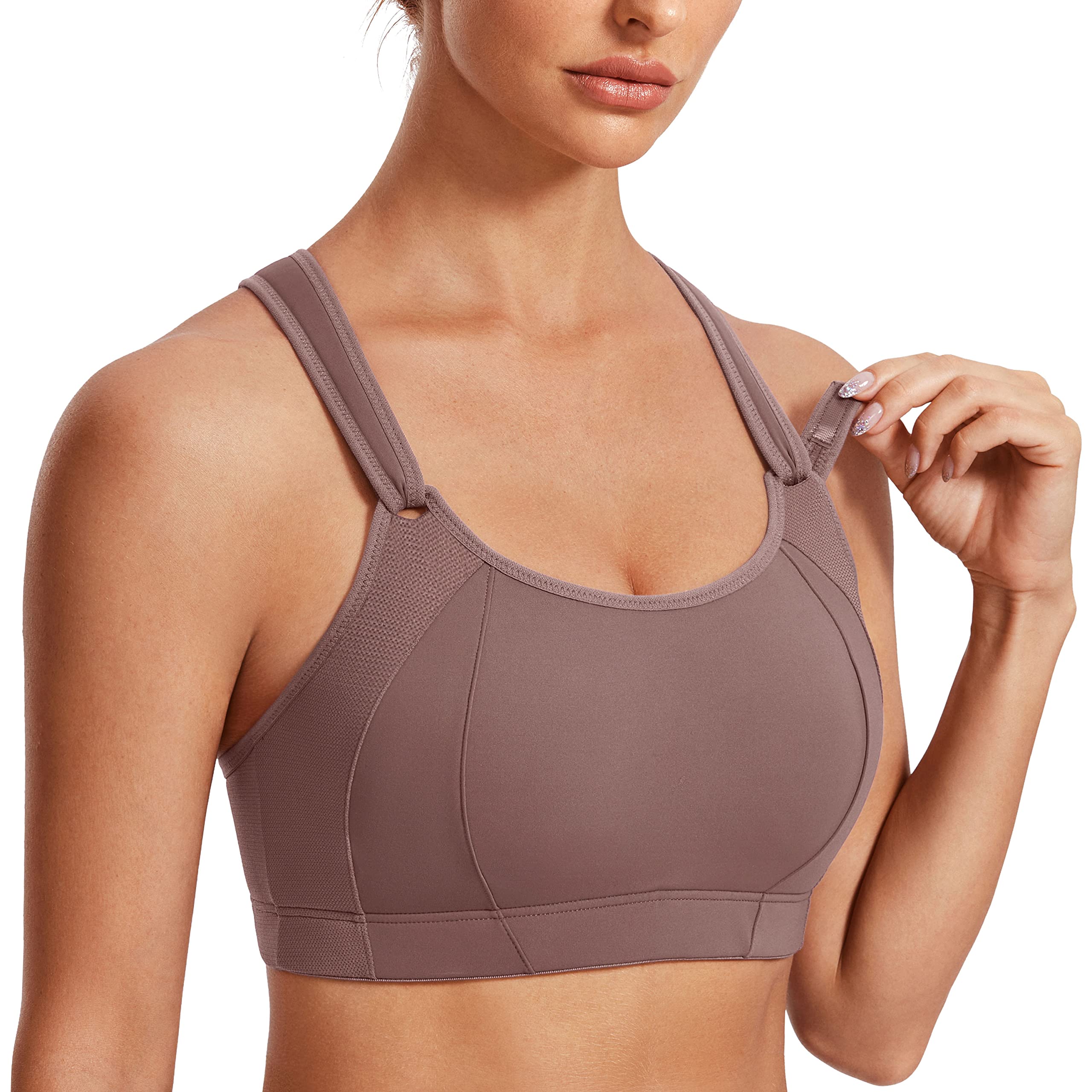 SYROKAN Women's Sports Bra without Underwire Racerback