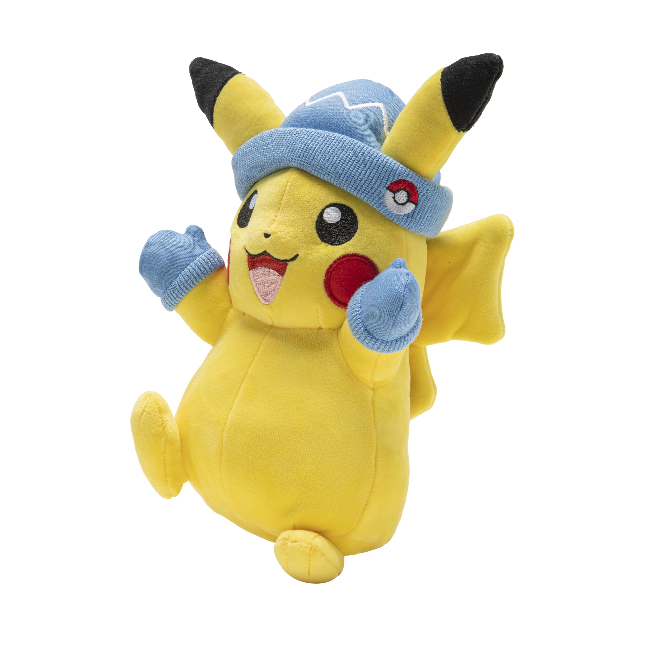 Pokémon 8" Pikachu Holiday Christmas Plush with Santa Hat & Mittens Accessory - 
