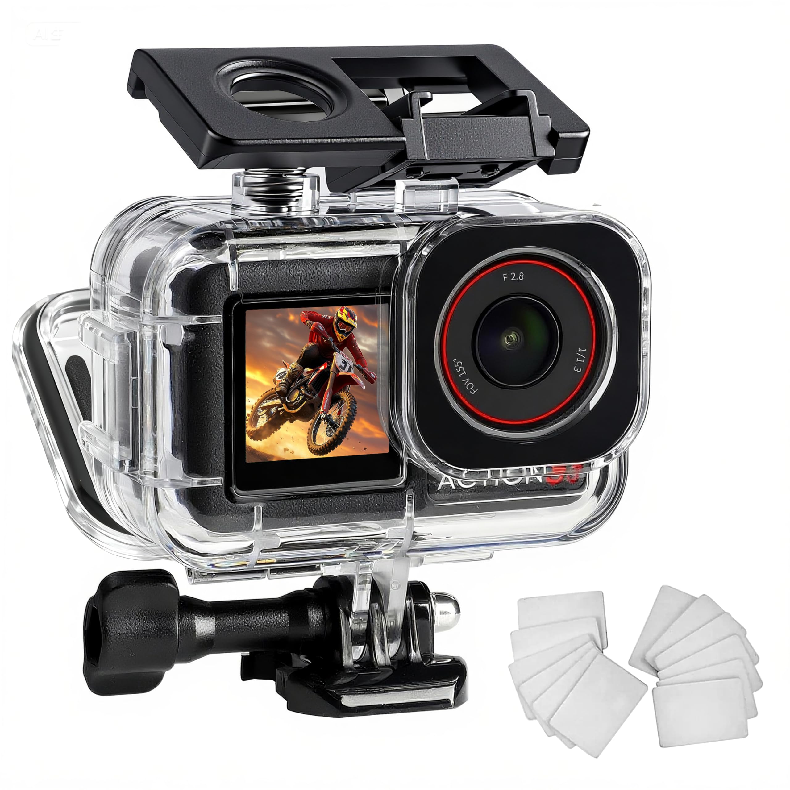 FitStill Waterproof Case for DJI Osmo Action 5pro/4/3 | 60M/196FT Underwater Div
