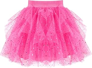 Sunny Fashion Girls Skirt Navy Blue Pearl Stars Sparkling Tutu Dancing Size 4-12