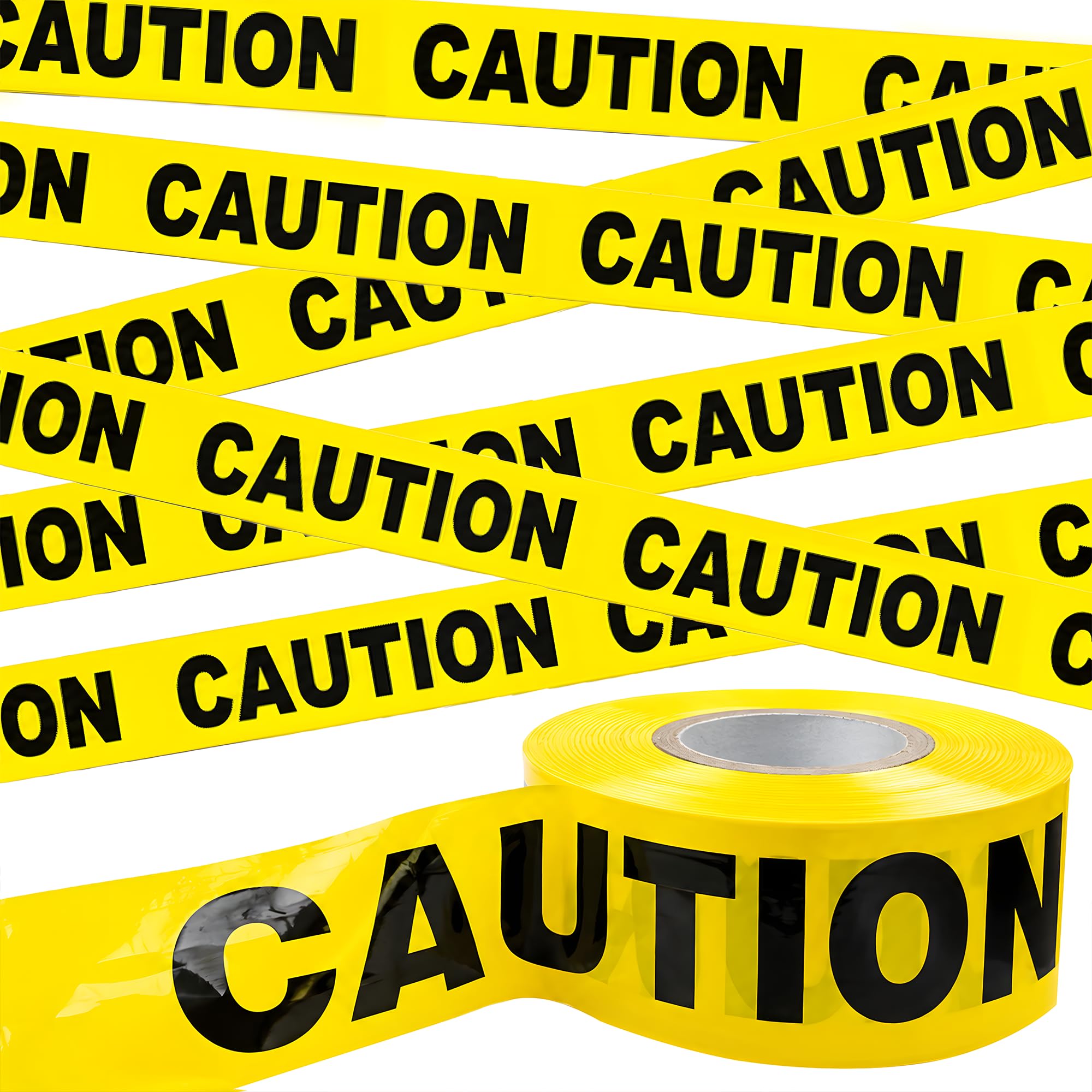Halloween Decorations Outdoor - 900 FT Fright Tape for Halloween Decor | Yellow 