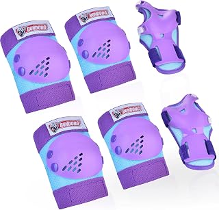 RUNDONG Kids Knee Pads Elbow Pad Wrist Guards Roller Skating Protective Set | 3-in-1 Gear Set for Kids Ages 3-15, Roller Skating, Inline Skating, Cycling, BMX, Skateboarding, Scooter Riding Sports
