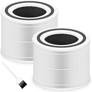 Core 300 Replacement Filter for LEVOIT Core 300 Core 300-P Core 300S Core 300S-P Air Purifier for Home Bedroom Large Room, 3-in-1 High Efficiency and Activated Carbon Filter, Core 300-RF, 2 Pack