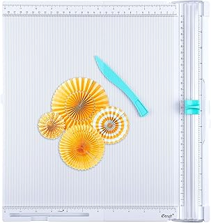 Ecraft Paper trimmer Scoring Board: 12 x12 inch craft paper cutter - folding &amp; Scorer for cover of book &amp; Gift box and Photo etc