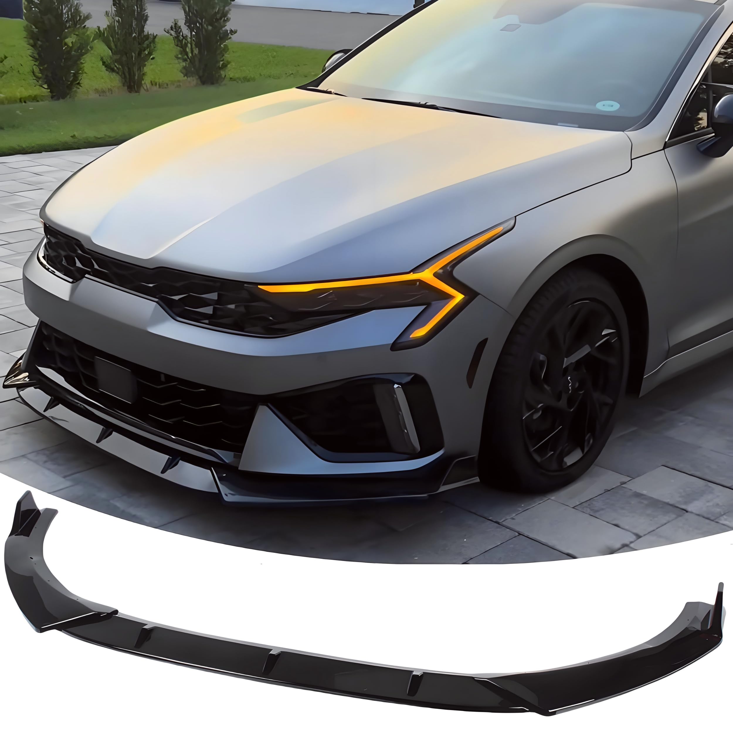 STSEV01 Front Bumper Lip Splitter Spoiler for KIA K5 2021-2026 Accessories