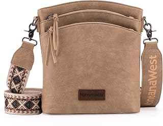 Montana West Double Compartments Cross Body Bag for Women with Adjustable Strap and Specialized Pocket