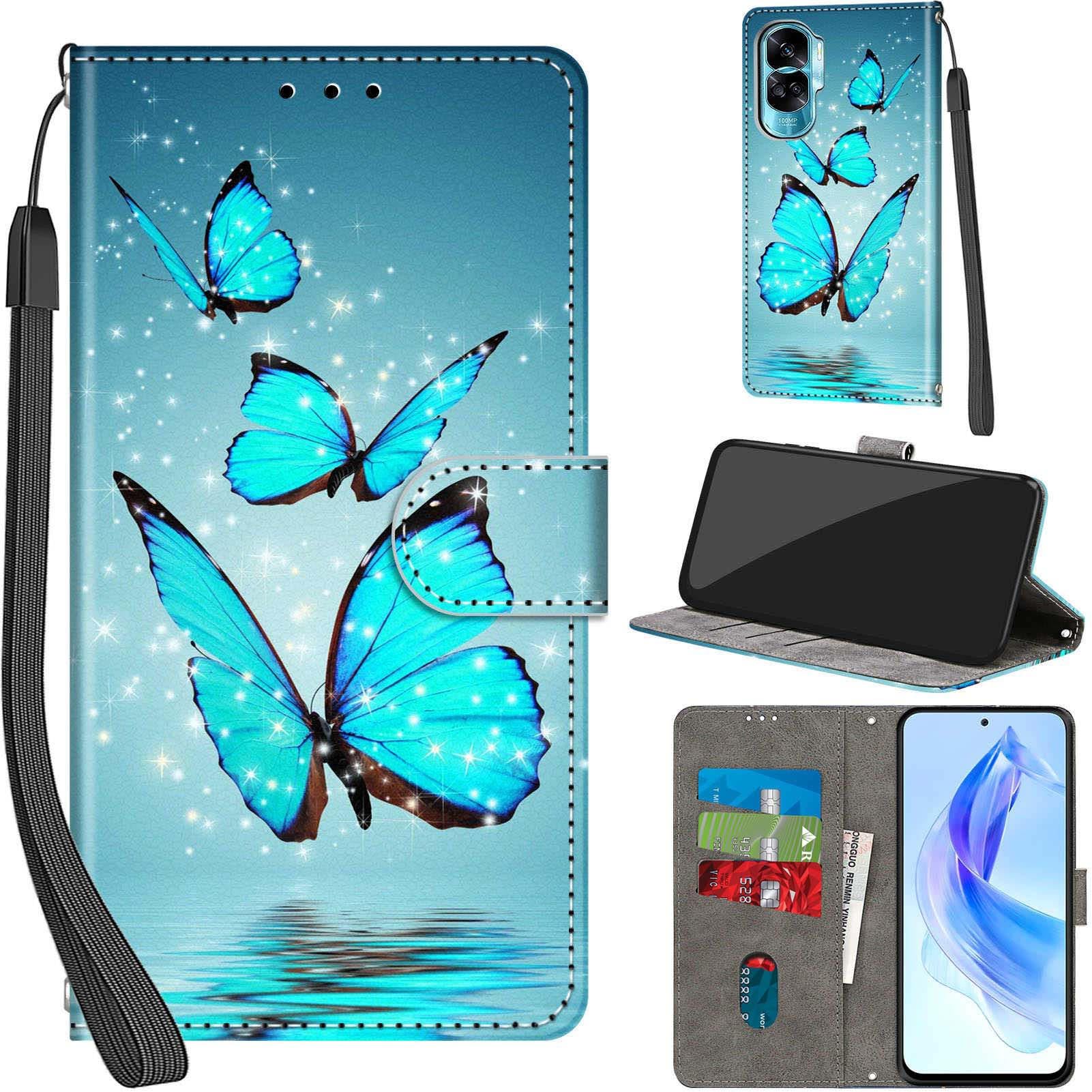Cover for Honor 90 Lite / X50i 5G Case Wallet Turquoise
