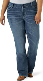 Wrangler Women's Retro Mae Plus Size Mid Rise Stretch Boot Cut Jean