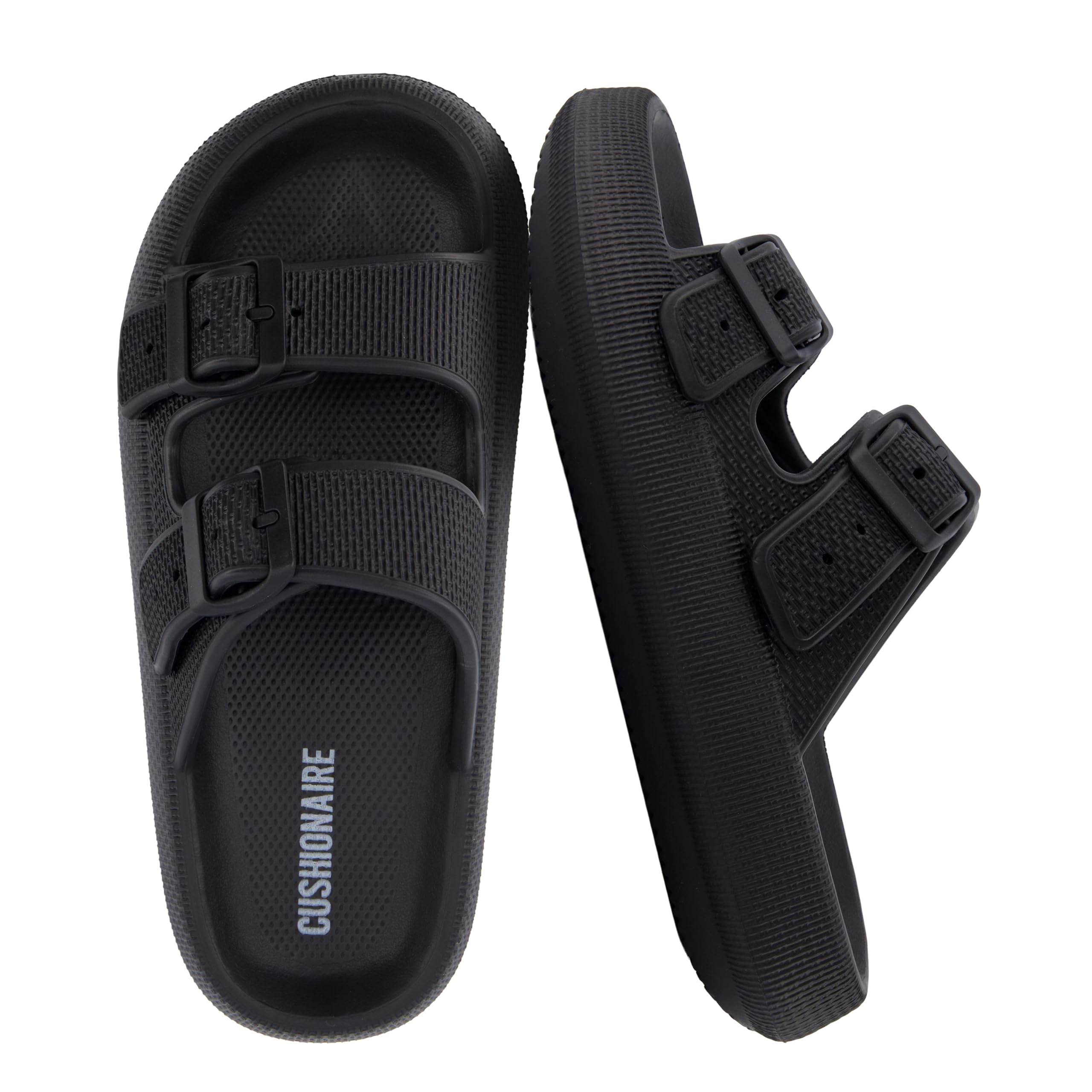 CUSHIONAIRE Women's Fame Cloud Recovery Slide with +Comfort