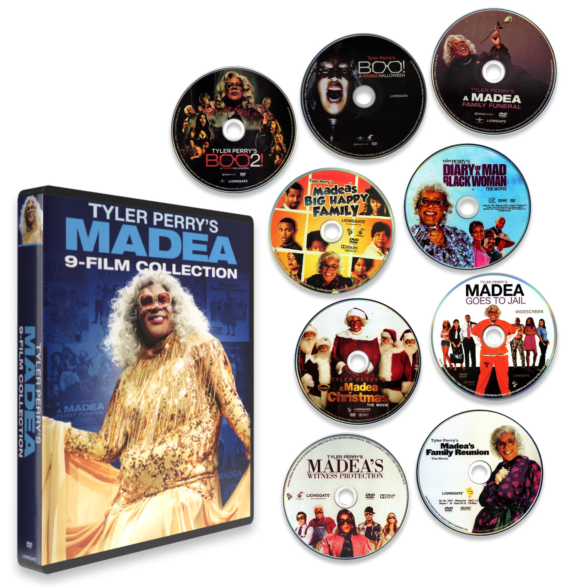 Madea 9-Film Collection: Diary Of A Mad Black Woman / Family Reunion / Big Happy